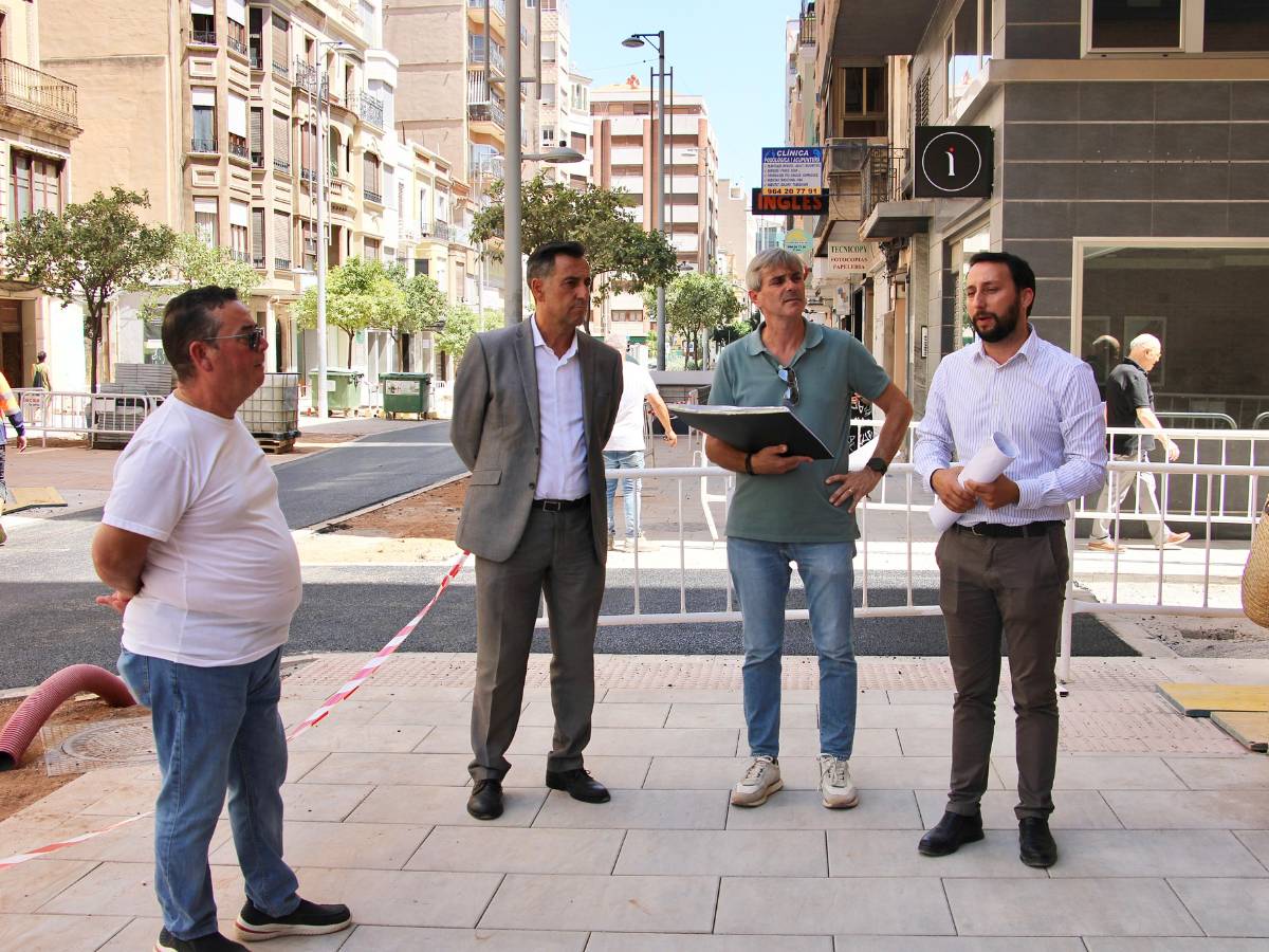 Las obras en la calle Navarra concluirán tres meses antes de lo previsto