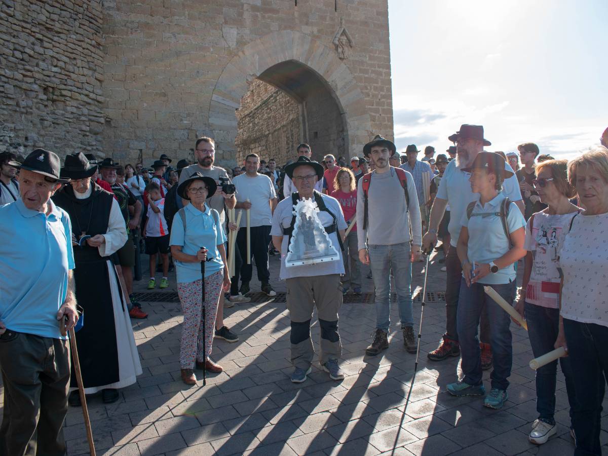 Morella sale a buscar a la Virgen de Vallivana en la Rogativa del 55 Sexenni