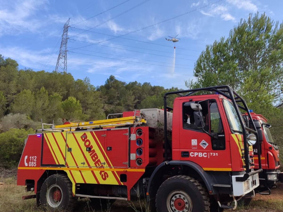 Nuevo incendio junto al río Millars de Almassora