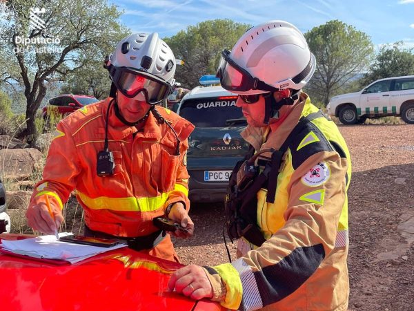 Rescate urgente en Montanejos tras desprendimiento de piedras