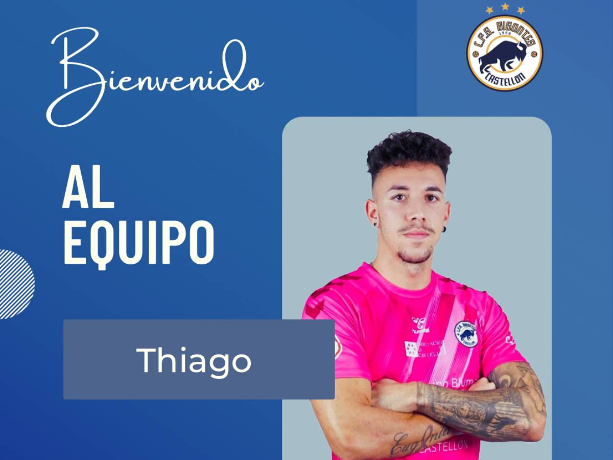 Thiago regresa a la portería del Bisontes Playas de Castellón