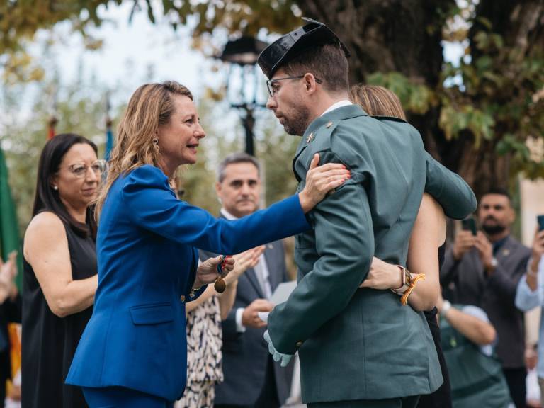 En la explanada de la Basílica del Lledó se entregaron cerca de 60 distinciones. Entre los reconocimientos, destacó el homenaje especial al guardia civil Marcos Troitiño.