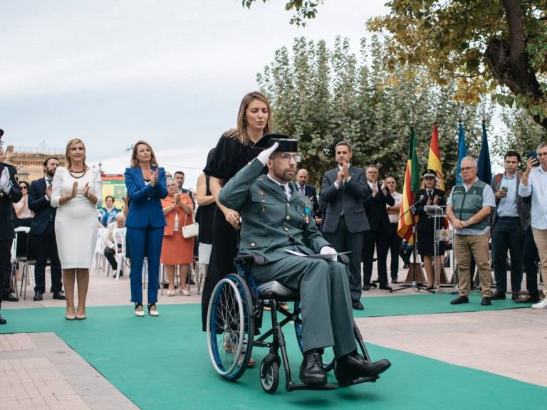 En la explanada de la Basílica del Lledó se entregaron cerca de 60 distinciones. Entre los reconocimientos, destacó el homenaje especial al guardia civil Marcos Troitiño.