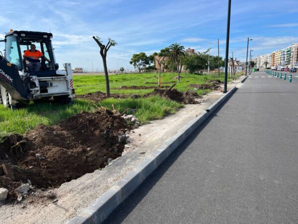 Burriana inicia la última fase de las obras de la Avenida Maditerránea