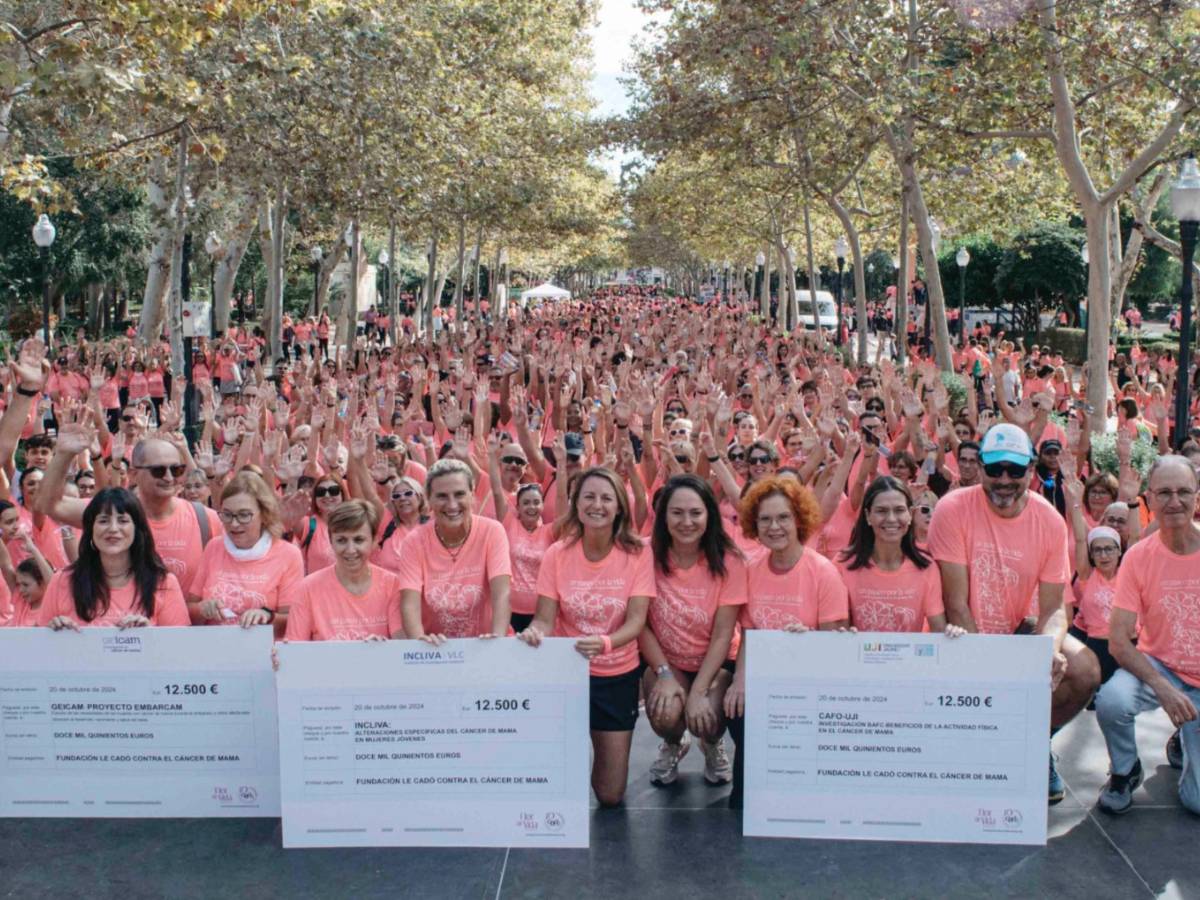 Más de 5.000 personas recorren Castellón contra el cáncer de mama