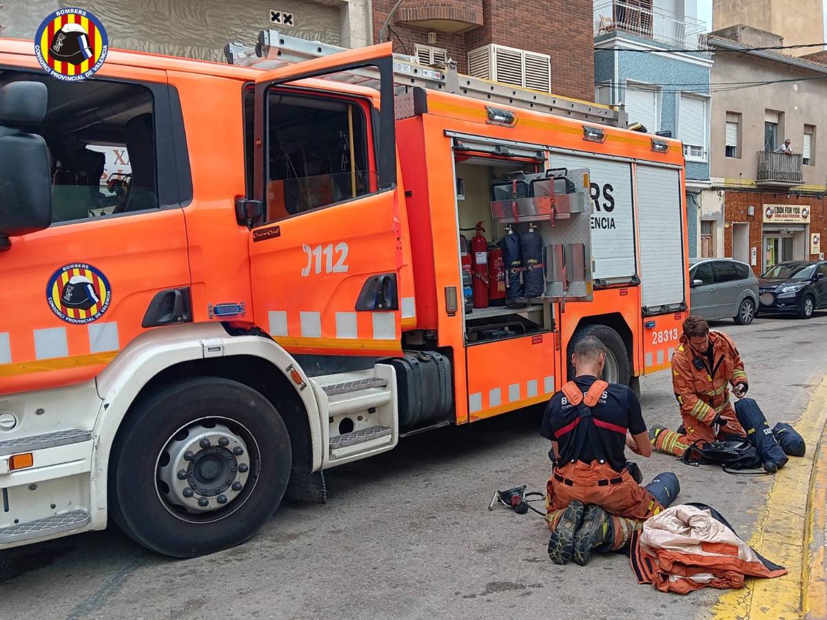 Un fallecido en el incendio de una vivienda en Albaida