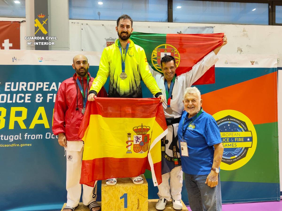 Un Guardia Civil de Segorbe gana el Oro europeo de Taekwondo