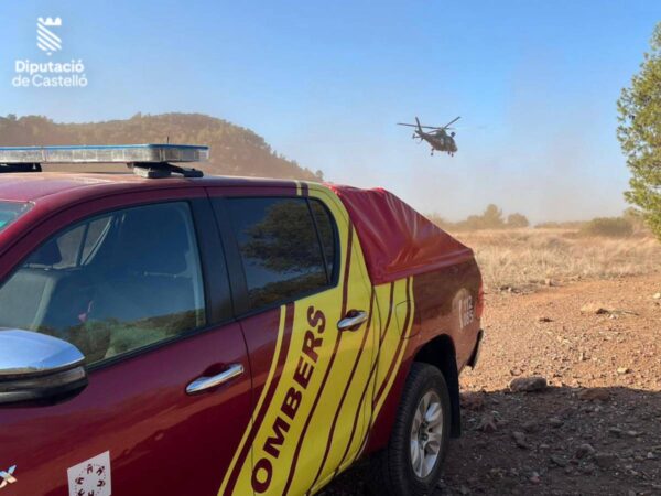 Un helicóptero se estrella durante unas prácticas en Castellón