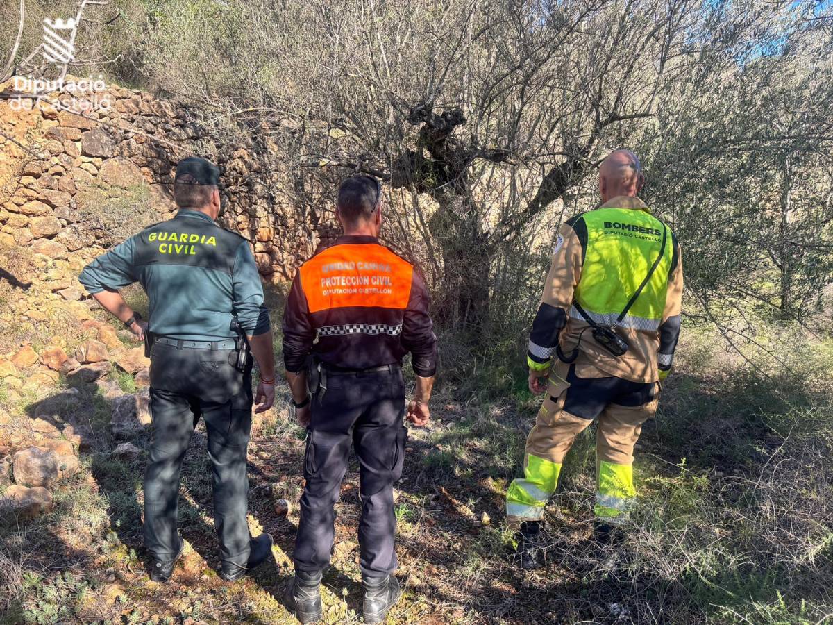 Localizan fallecido al hombre desaparecido en Vall de Almonacid (Castellón)