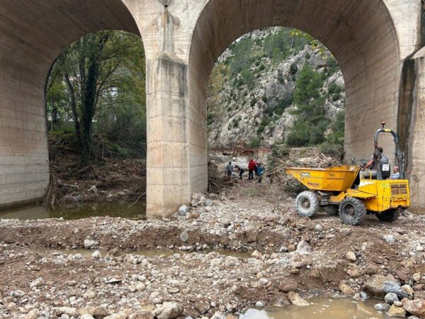 Montanejos comienza la reparación de daños por la DANA