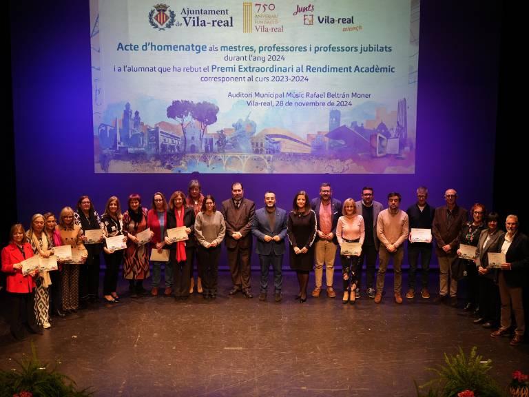 Vila-real celebra el Día Internacional de las Ciudades Educadoras con una gala en honor a la excelencia académica y la labor docente.