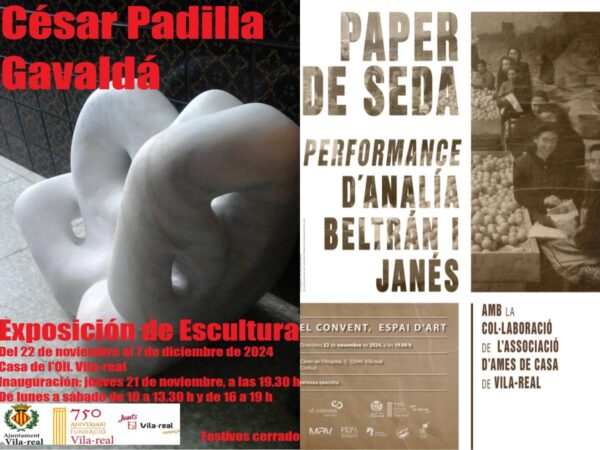 Vila-real acoge una exposición de César Padilla y la performance de Analía Beltrán