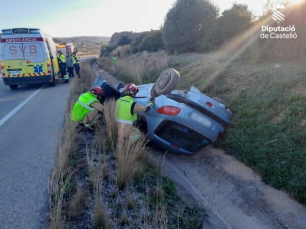 Accidente de tráfico en Les Coves de Vinromà