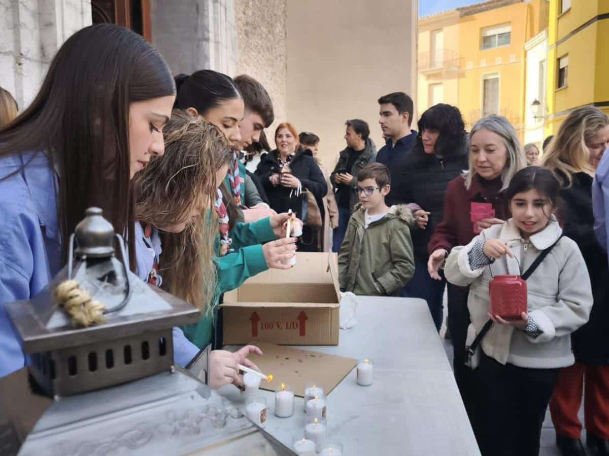 Almassora celebra la Luz de la Paz de Belén 2024