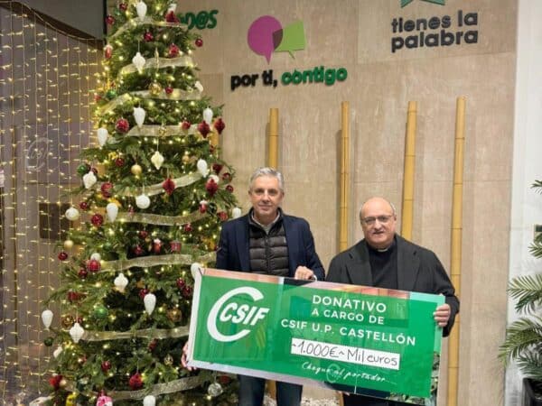 CSIF Castellón dona 1.000 euros a la parroquia San Vicente Ferrer