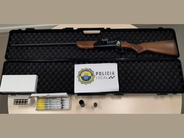 La Policía Local de Burriana incorpora un rifle anestésico pionero en Castellón