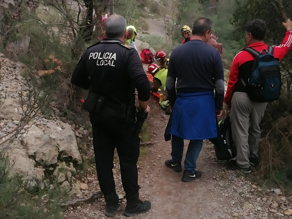 La policía local de Montanejos, clave en operaciones de rescate en la montaña