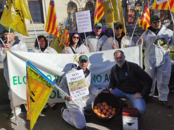 Protesta de AVA-ASAJA en Madrid contra la gestión de la DANA y el trato a los agricultores