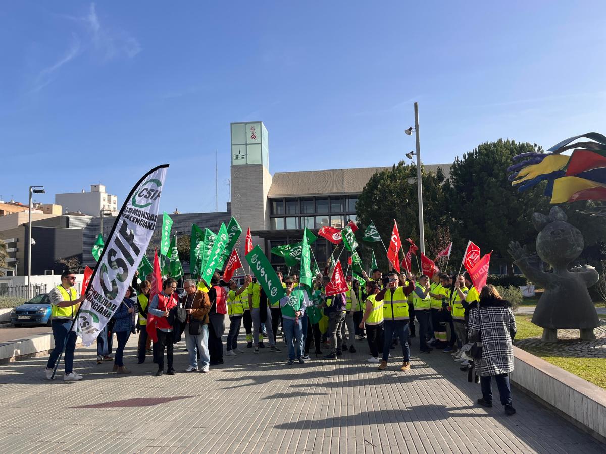 Protesta en Castellón del sector de las ambulancias