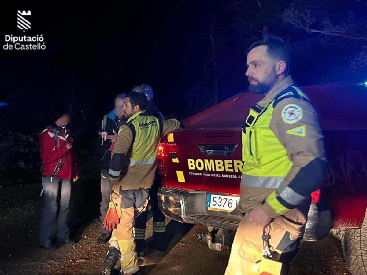 Dos senderistas rescatados en la Serra d’Irta tras intensa búsqueda nocturna