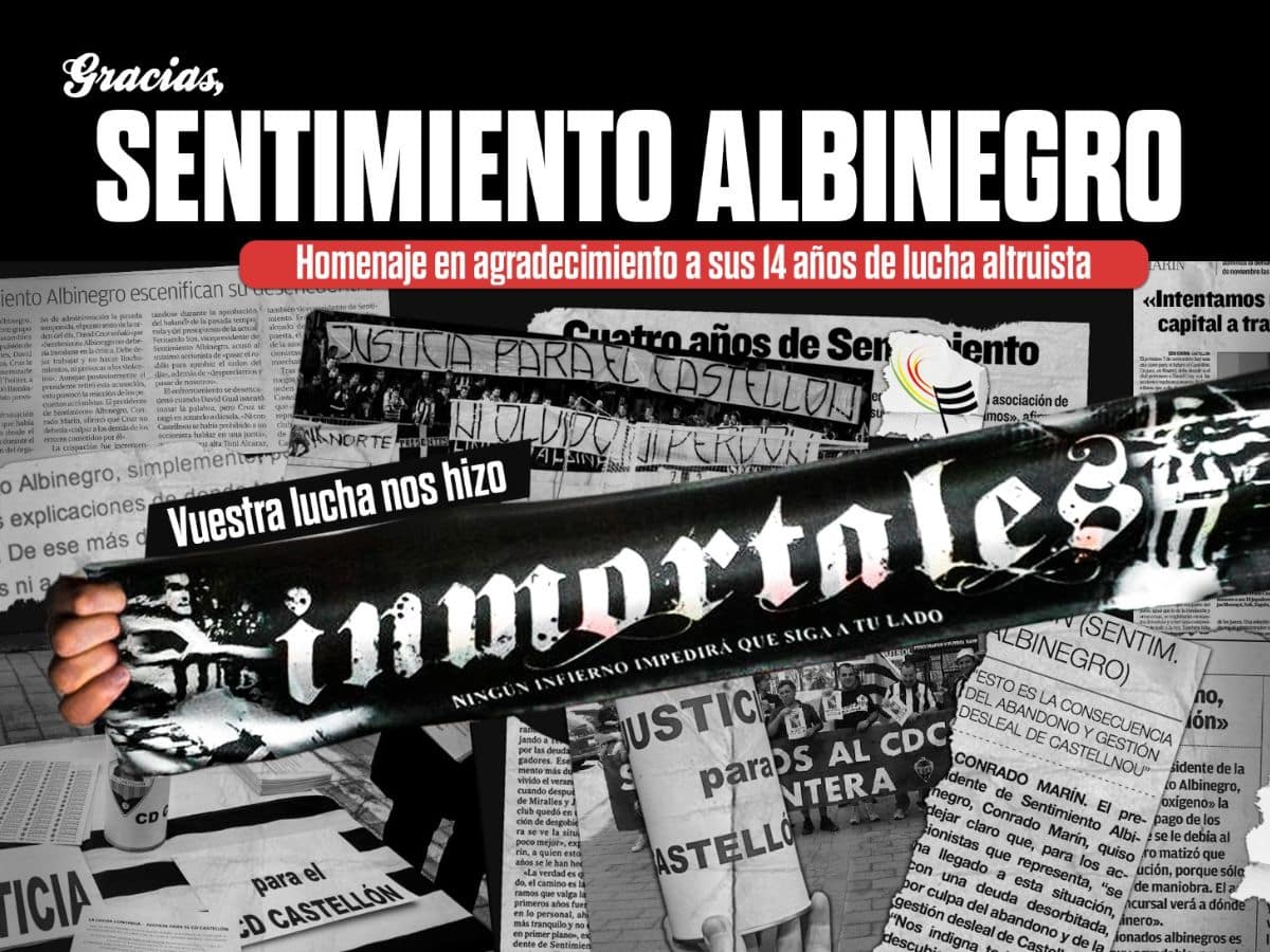 El CD Castellón rendirá tributo a Sentimiento Albinegro en el encuentro ante al Burgos CF
