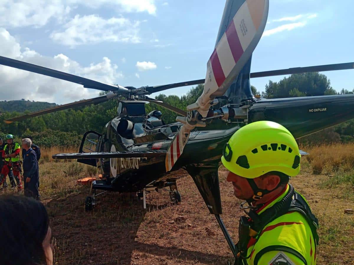Urgente rescate de un hombre en los Altos de Benitandús (Alcudia de Veo)