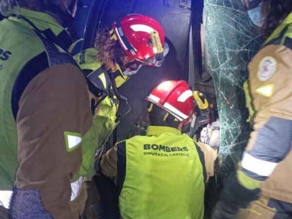 Accidente en AP-7 de Torreblanca deja a un conductor herido y el cierre total de la vía