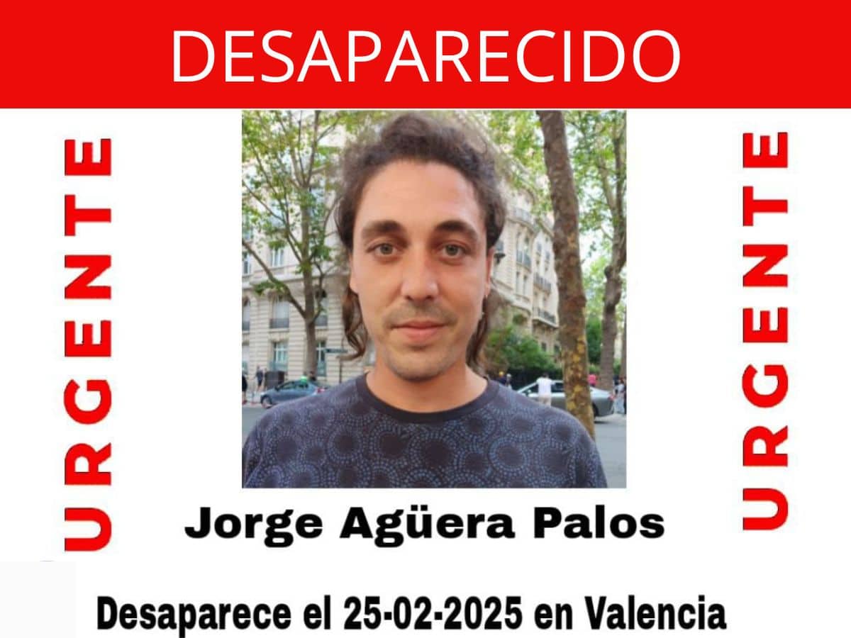 Piden ayuda para localizar a un joven desaparecido en Valencia