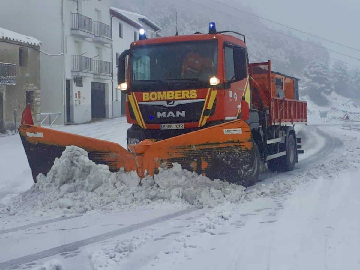 Aviso amarillo por nieve en el interior norte de Castellón