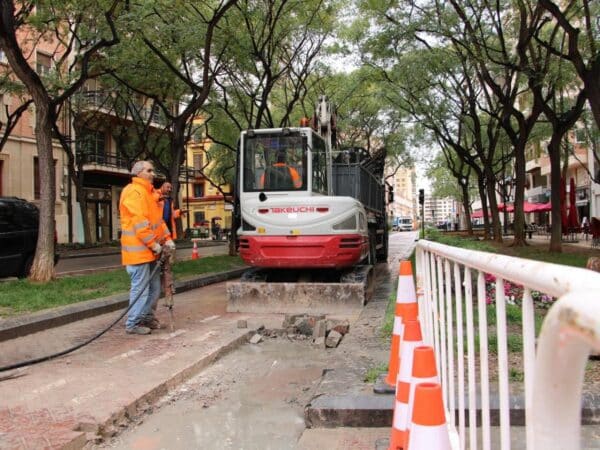 Comienzan las obras de mejora del TRAM de Castellón entre Puerta del Sol y Rey Don Jaime