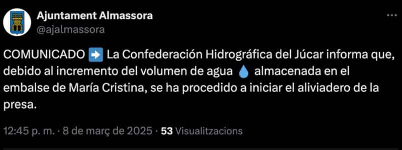 Compromís exige responsabilidades y pide esclarecer si el retraso fue causado por un error del 112 o por la inacción del ayuntamiento, que según indican, en ese momento celebraba el medio año festero