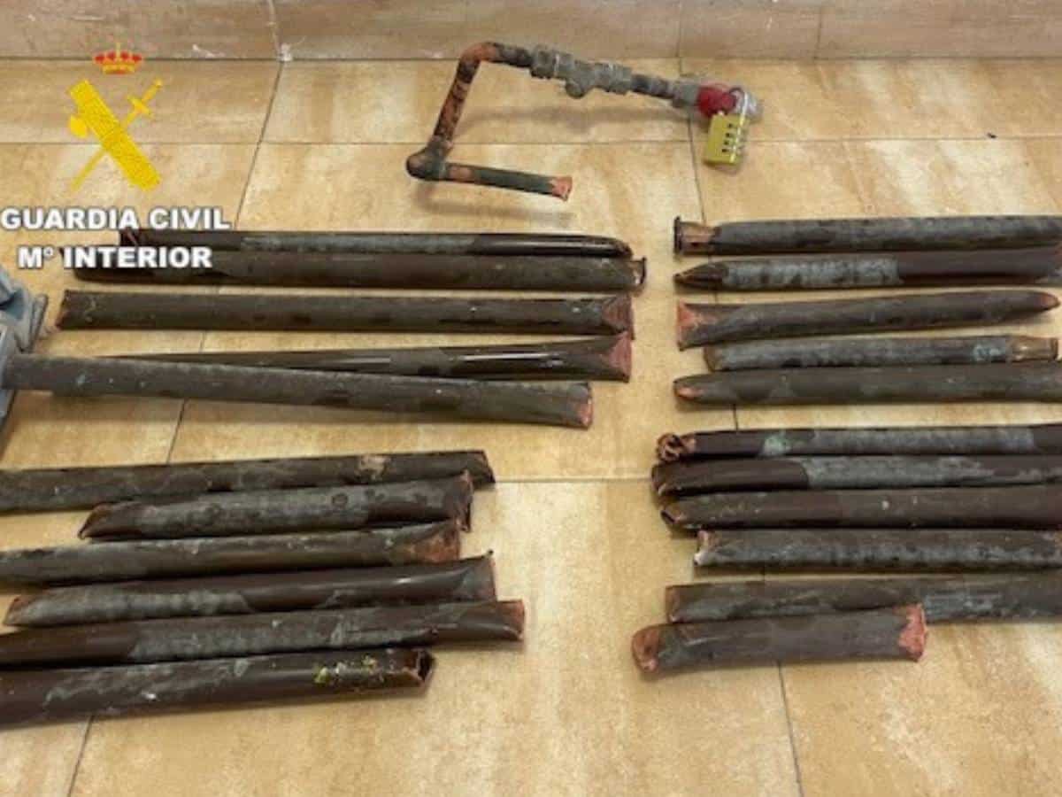 Peligrosa fuga de gas en Segorbe tras el robo de cobre