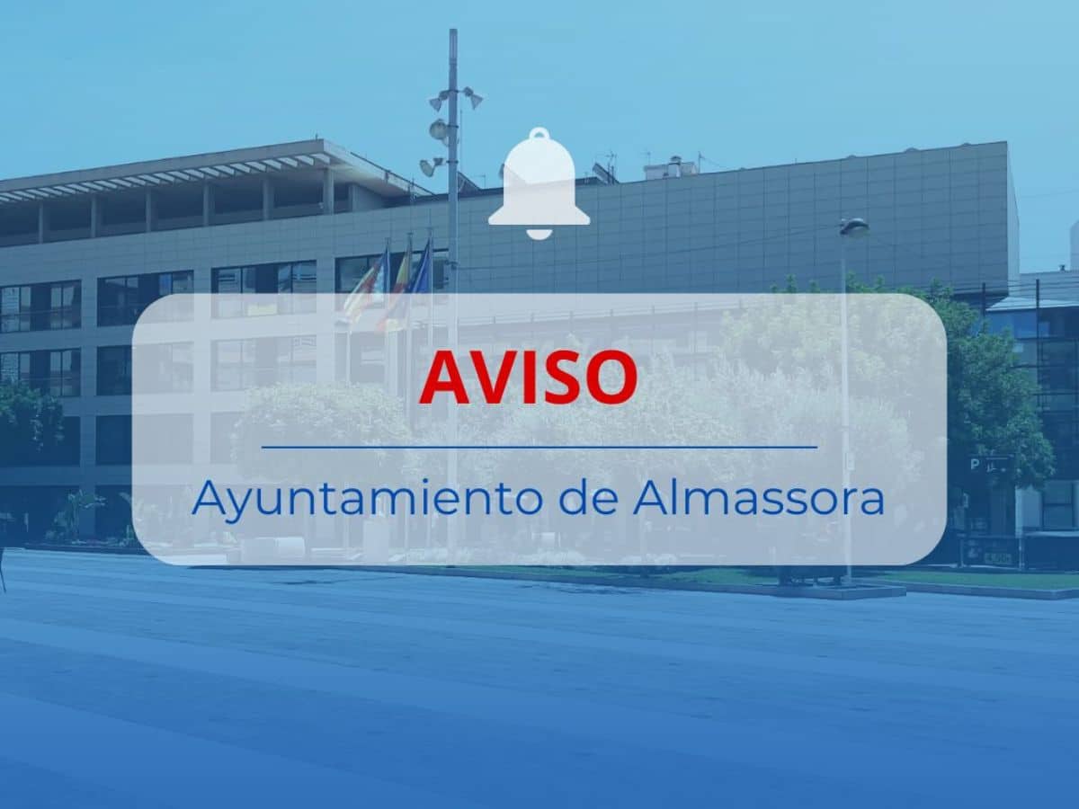 Comunicado Oficial del Ayuntamiento de Almassora