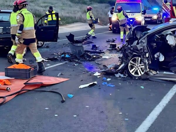 Grave accidente de tráfico en la N-340 en Vila-real