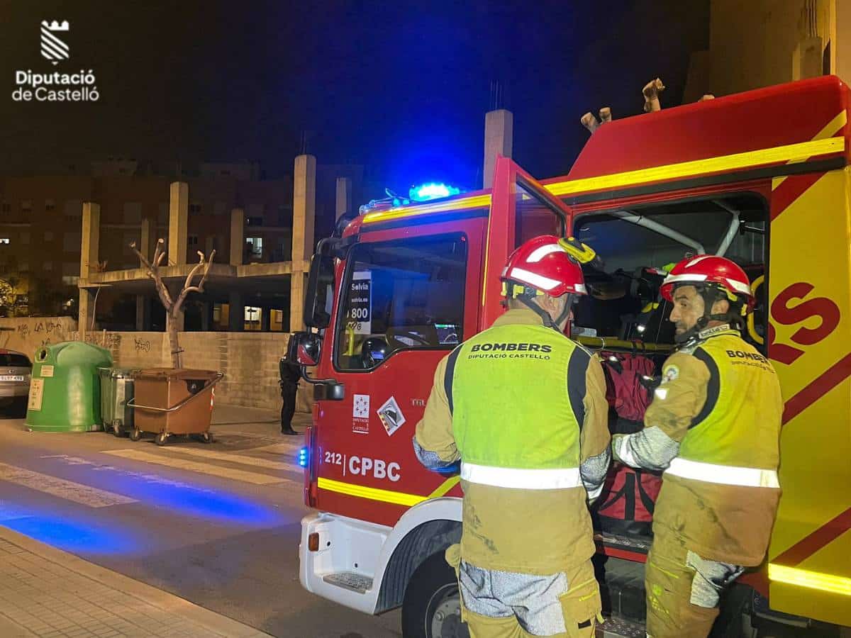 Una mujer herida en Almassora tras caer al foso de un edificio en obras