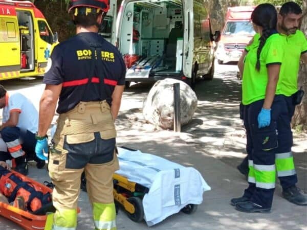 Bomberos de Castellón rescatan a una mujer en una zona inaccesible de Montanejos Bomberos de Castellón rescatan a una mujer en una zona inaccesible de Montanejos