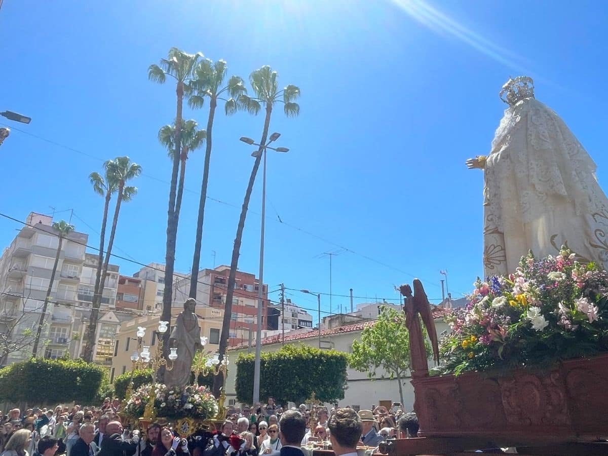 El Grao de Castellón vive con emoción la procesión del Encuentro en la Semana Santa