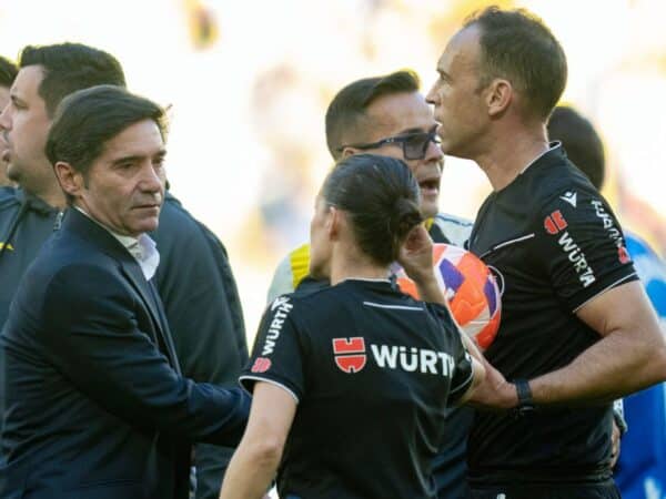 Marcelino: «Le corresponde al comité valorar el arbitraje de campo y el VAR»