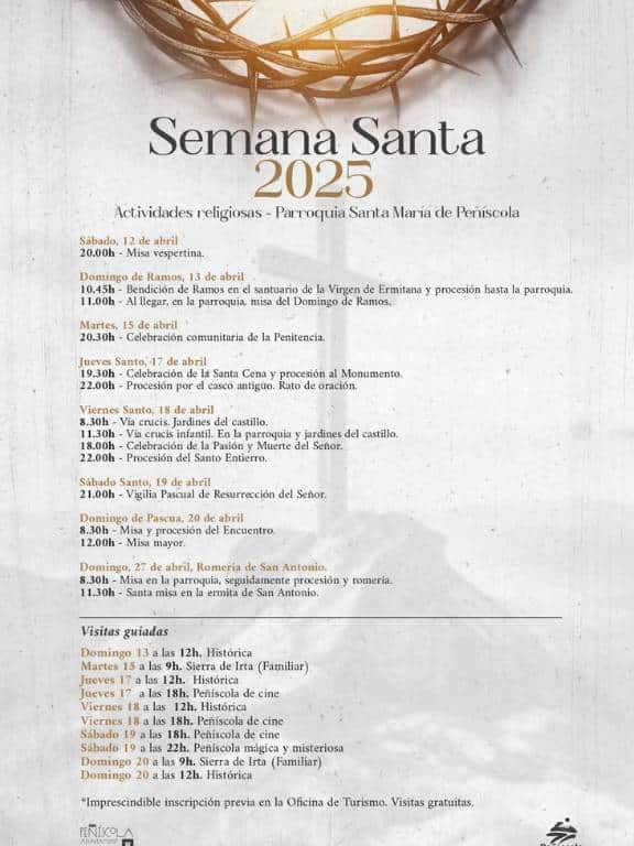 A la programación litúrgica, que se celebra en la bella ciudad amurallada, se suman actividades culturales y deportivas que complementan la oferta de la Ciudad en el Mar para sus visitantes