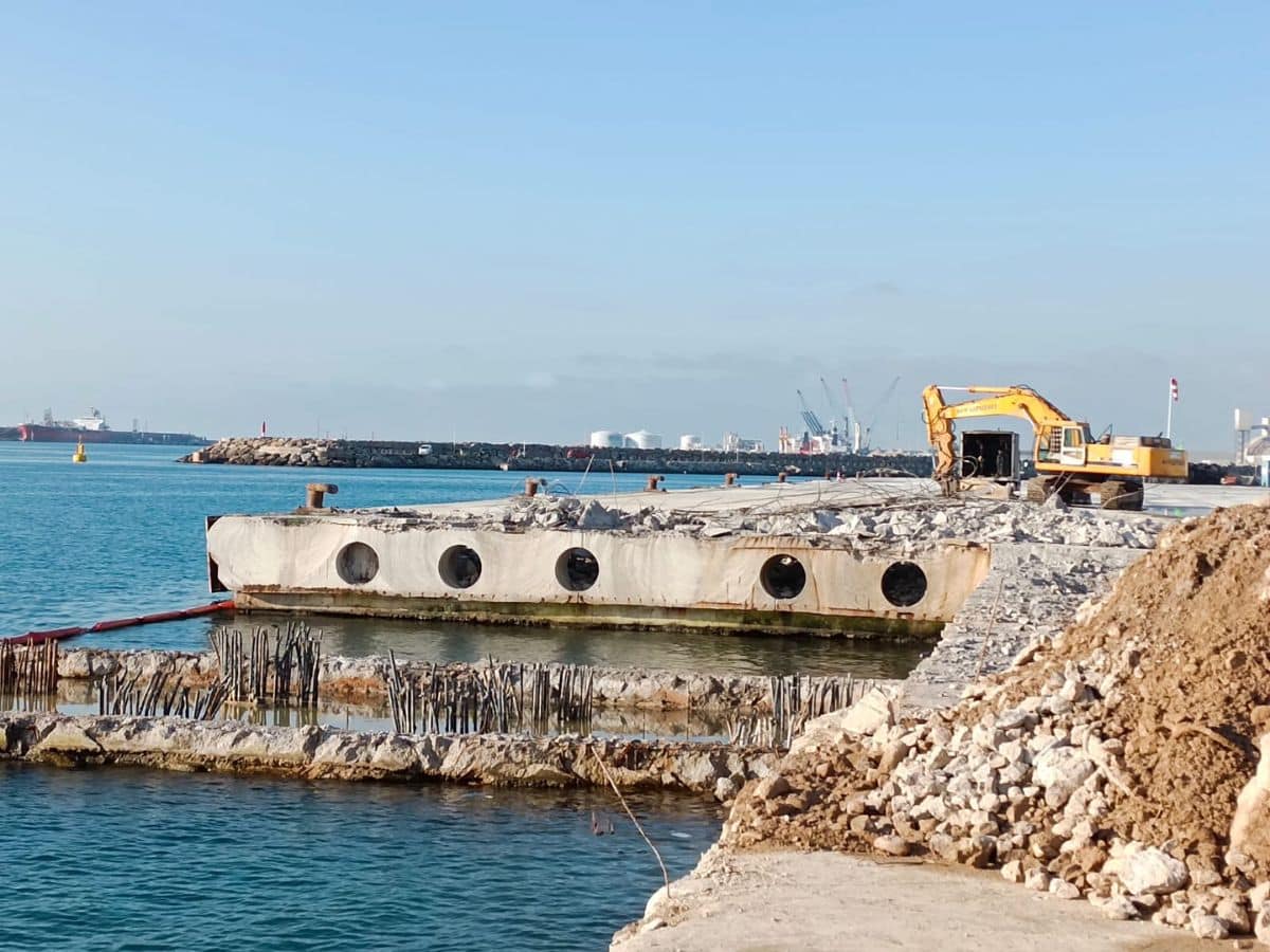 PortCastelló inicia la segunda fase de mejora del Muelle Transversal Exterior