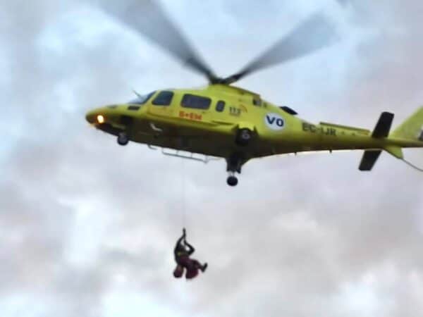 Rescate en Castellón de mujer atrapada en la zona de rápel de una vía ferrata