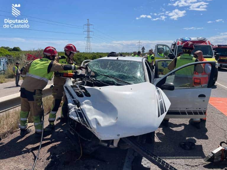 Los heridos fueron trasladados al Hospital de La Plana de Vila-real.