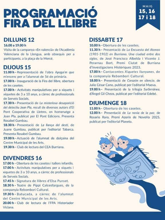La edición de este año se celebrará en la plaza de la Mercé e incluirá presentaciones literarias, talleres infantiles, la firma de libros de Elsa Punset, teatro, música y clubes de lectura.