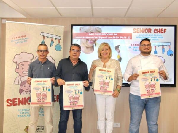 Castellón presenta el primer concurso de cocina intergeneracional ‘Senior Chef’