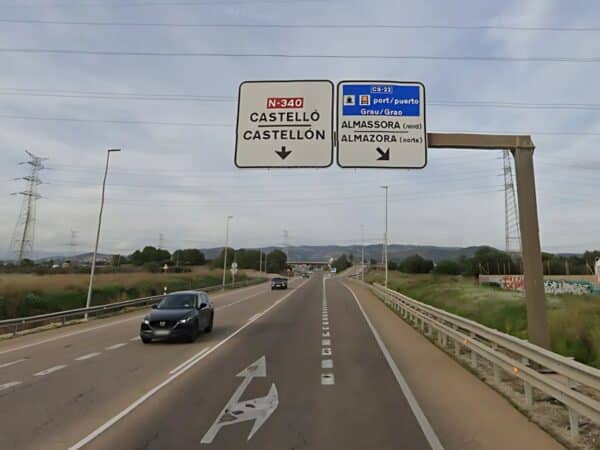 Comienzan los cortes por obras en la N-340 entre Vila-real y Castellón
