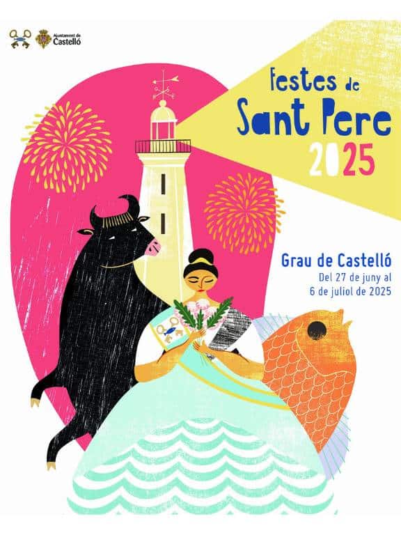 El Grao de Castellón inicia la cuenta atrás para las Fiestas de Sant Pere 2025 con la presentación oficial de su cartel anunciador, un acto celebrado en el Casal Jove del Grao.