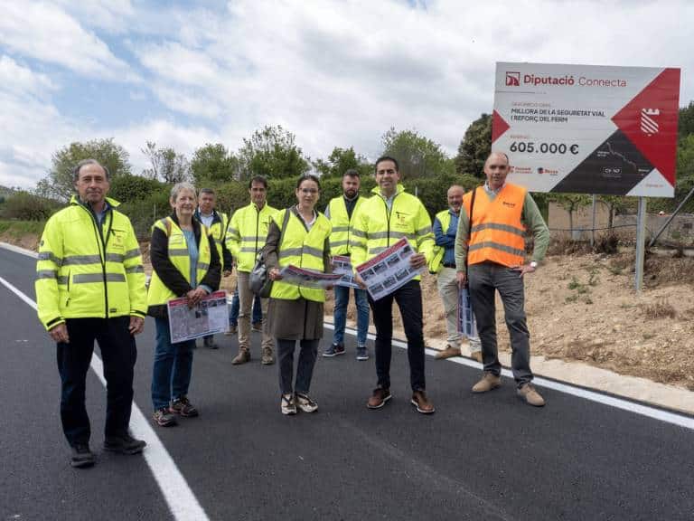 La Diputación de Castellón invierte más de 600.000 euros en la ahora ya finalizada actuación de mejora de la CV-167 de Benassal a Vilafranca