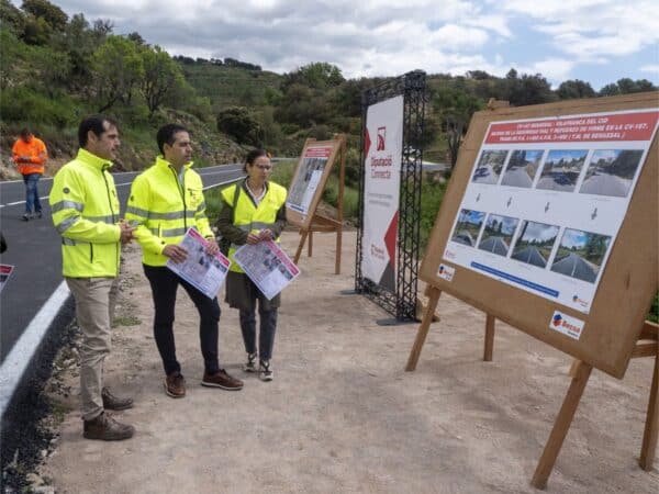 Finalizan las obras de mejora en la CV-167 entre Benassal y Vilafranca